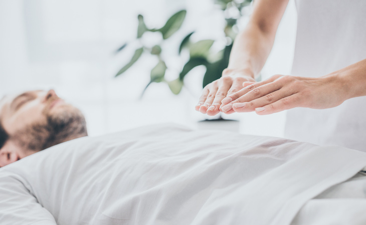 preson receiving reiki treatment
