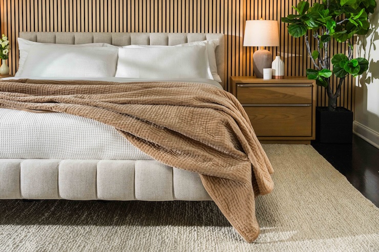 Saatva Velvet Pick Stitch Quilt